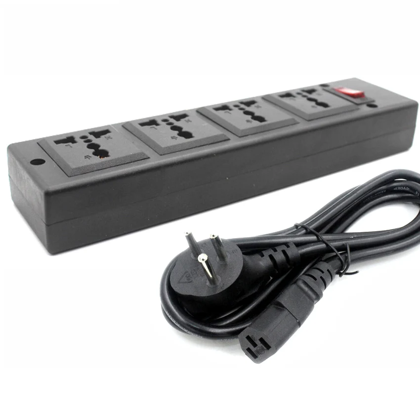 Multifunction Israel 250v 13a 1.5m 4 jack EU UK US AU Universal power Strip PDU IEC320 C14 Outlet adaptor cord Socket