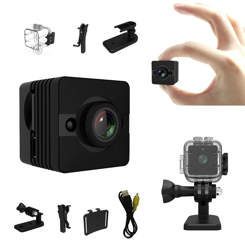 Sport Waterproof Mini Camera HD 1080P SQ12 Small Action Camcorder IR Night Vision Motion Sensor Video Voice Recorder Micro Cam