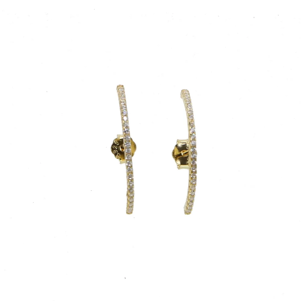 2018 Rushed Brincos Earrings Delicate Cute Cz Tiny Minimalist Girl Women 925 Sterling silver Earring