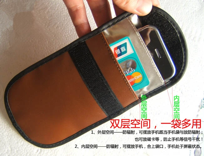 wholesale Mobile phone signal shielding bag , mobile phone anti radiation bag,3G | 4G | 5G EMR-F-P Protection 2pcs/lot