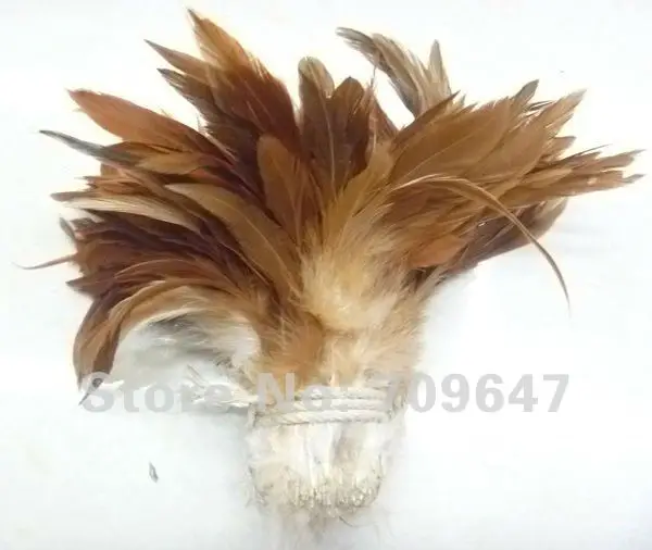 Natural! 200Pcs/Lot! Saddle Badger Rooster Feathers Nature Colors 6-8 Inches 15-20cm Long,Loose Plumes