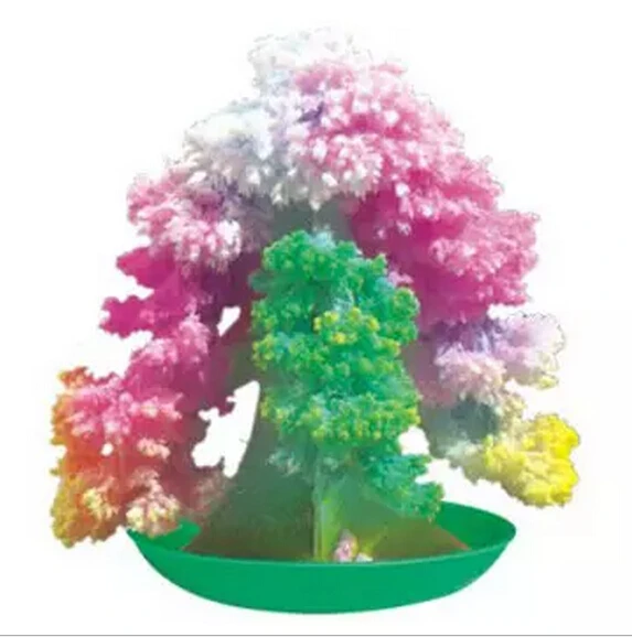 IWish-Árbol de papel de crecimiento mágico Multicolor para niños, Wunderbaum, árboles de Navidad, Juguetes De ciencia para niños, 2019, 7x6cm