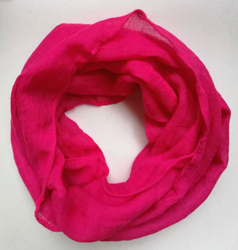 New Fashion Children Comfortable soft cotton Scarf Loop Kids Solid Infinity Scarves Baby Accessories Free Shipping