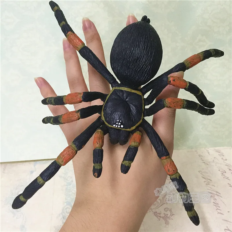 Figurka z PVC, model, symulacja realistycznej zwierzęcej, owadzkiej, model, duży pająk, gigantyczny pająk, pająk tarantula