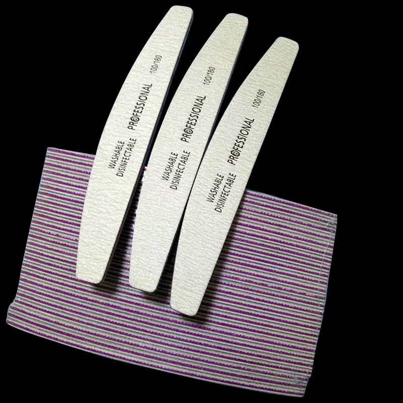 

EasyNail 25pcs Boat shape Emery Professional Nail File 100/180 Manicure Art Nail File Nail Tools Cuticle Remover Buffer Nail Art