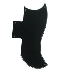 Pleroo Custom Guitar pickgaurd - For 61 SG Guitar Pickguard Scratch Plate , 3 Ply Black