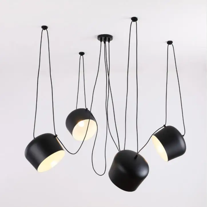 luzes pingente industriais modernas feitas sob encomenda da aranha para a sala de mergulho restaurantes cozinha pingente lampadas e27 luminarias led lampada pendurada 01