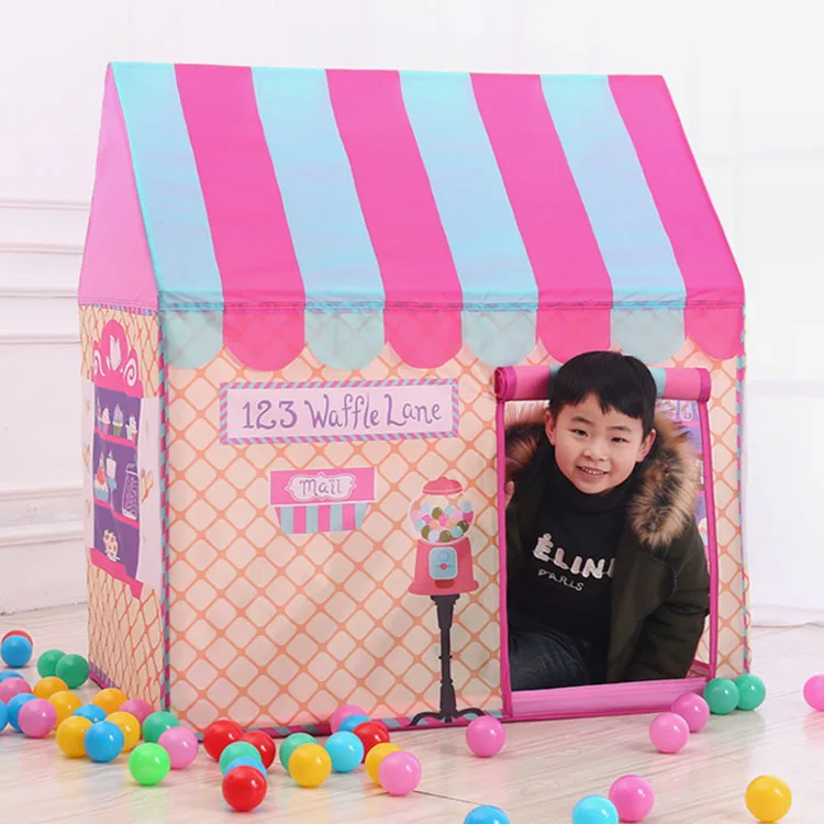 2017 New Children's Printing Game House Indoor  Room Play House Outdoor Princess Toy Tent