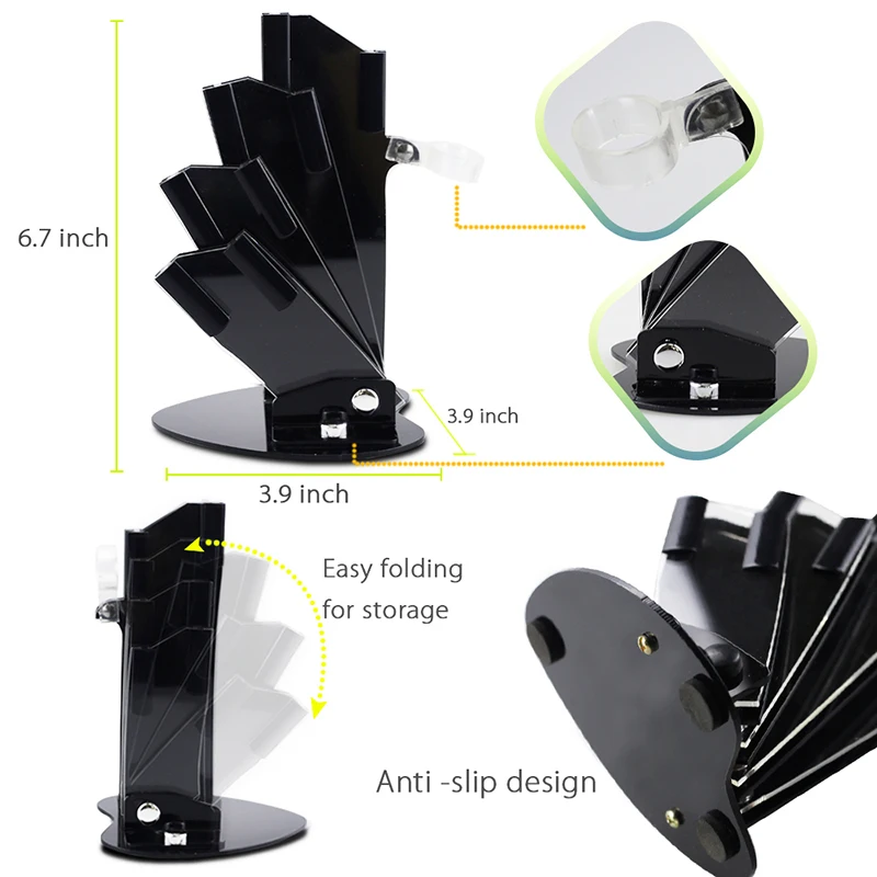 Ceramic Knives 3 4 5 6 Inch Peeler Holder Set Kitchen Chef Knife Block Stand Utility Fruit Paring Knives Zirconia Black Blade