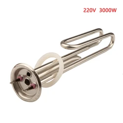 63mm Cap 220V 1.5KW/2KW/3KW Butane Gas Water Heater - Resistance Heating Element for Heat Pump Pool Heater 2 Probe