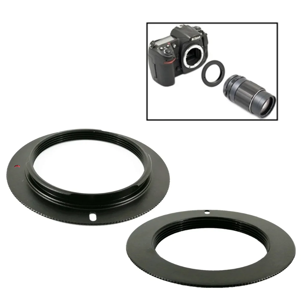 Adattatore M42-Nikon F Con Vetro | Montaggio Obiettivi Vintage Su Reflex Nikon | Messa A Fuoco Infinita | Alluminio Anodizzato Nero