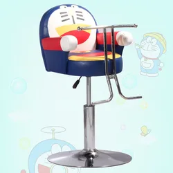 New haircut cartoon car children. Children's hairdressing chair. Cartoon animals children barber chair