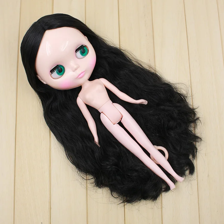 BJD Pre- Sale  black  long Hair Nude blyth Doll,Suitable For DIY Toy For Girls