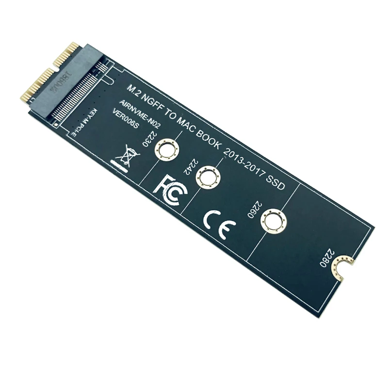 SSD محول موصلات M2 إلى SSD لل ماك بوك الهواء 2013 2014 2015 2016 2017 M.2 M مفتاح بكيي X4 NGFF إلى SSD ل أبل كمبيوتر محمول