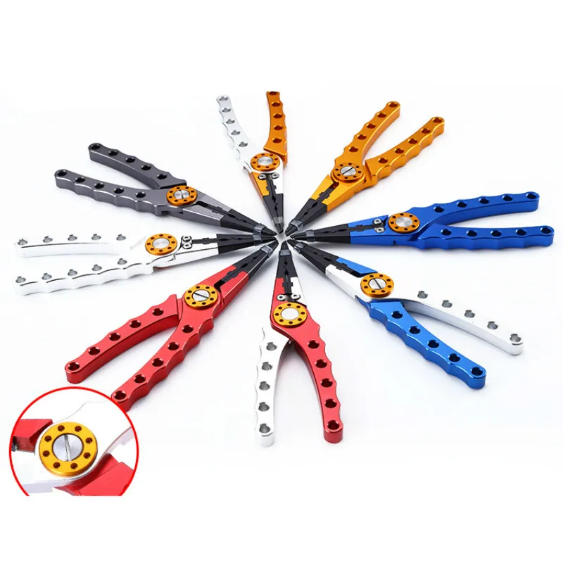 

Multifunctional Fishing Pliers Aluminum Alloy Portable Fishing Scissors Strong Controlling Fish Clamp Cutter Lure Tackles Pesca
