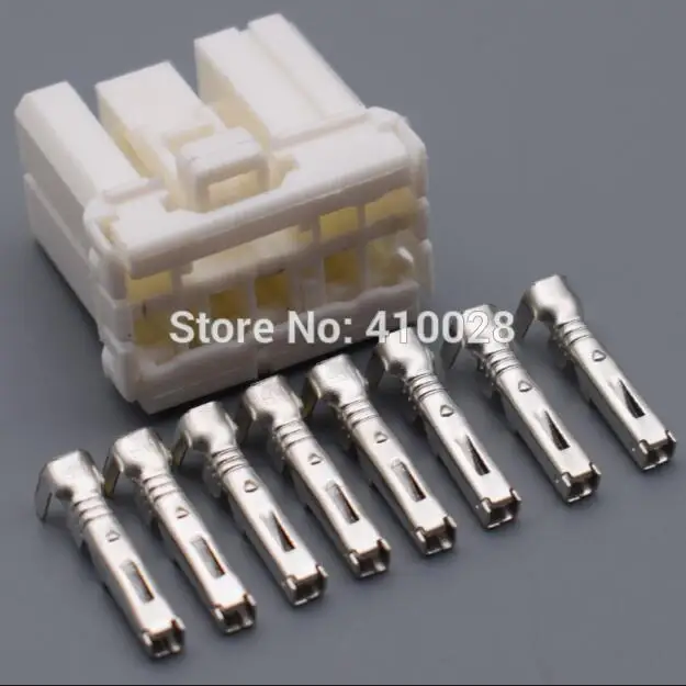 shhworldsea 5/30/100sets 1.8mm 8p auto 8pin plastic housing plug wiring harness female connector 173850-1