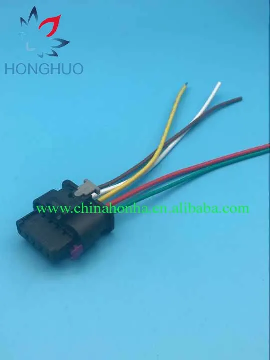 5 Pin/Way Nitrox Sensor Plug Mass Air Flow Sensor Meter MAF Connector Socket With Pigtail  4F0 973 705