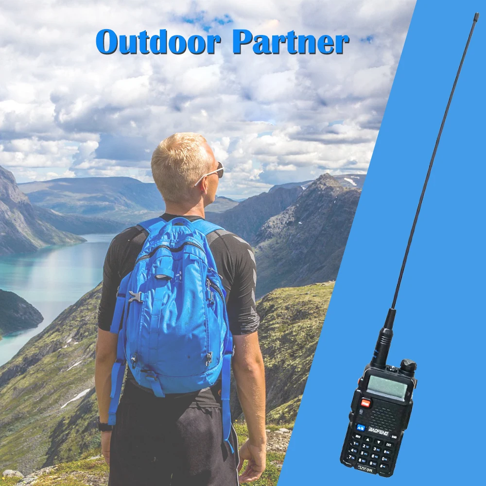 Baofeng NA-771 Antenne Gain NA771 Walkie Talkie Antenne SMA-F 39cm UHF VHF Signal Verlängern Verstärker für UV-5R BF-888S UV-82