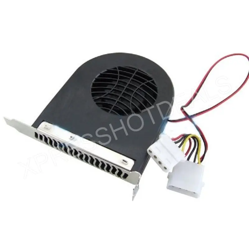 

New High Quality 4 Pins System Blower CPU Case PCI Slot Fan Cooler for PC