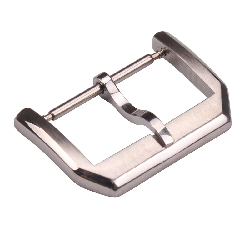 High Quality Polished Brushed Stainless Steel Watchband Clasp  Pin Buckle 16mm 18mm 20mm 22mm Suitable for IWC Watch Accessories