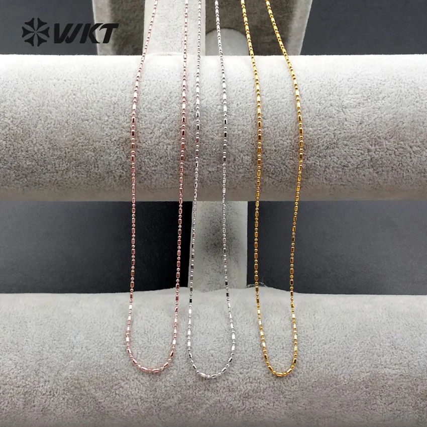 

WT-N1042 WKT Wholesale New Fashion High Quality Chain For Pendant Jewelry Generous Necklace Chain For Connector