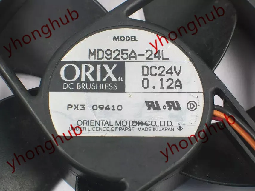 Imagem -03 - Orix Md925a24l dc 24v 0.12a 90x90x25 mm Ventilador de Refrigeração do Servidor