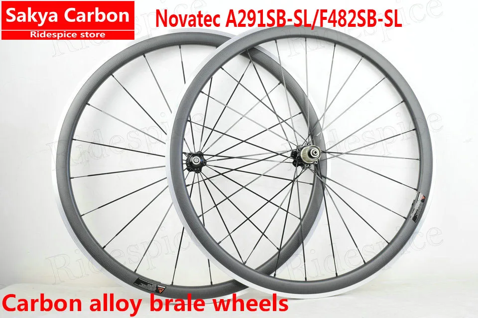 700C alloy carbon wheels with alloy brake surface 24mm 38mm 50mm 60mm 80mm clincher wheels with 20.5mm 23mm 25mm wide Novate hub