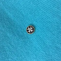 2pcs Freemasonry Shield Pins Badge Black Maltese Cross Crusader Order Knight Masonic Lapel Brooch Templar Seal Solomon the Lodge