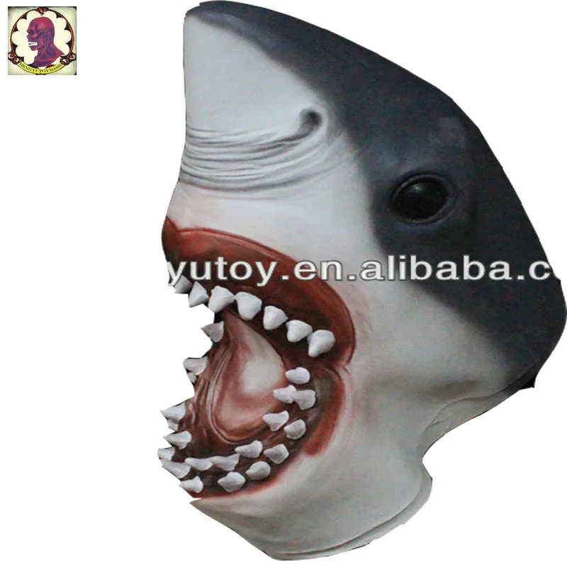 Halloween Mask Shark Latex Mask Animal Head Masks Horror Party Costume Props Masks