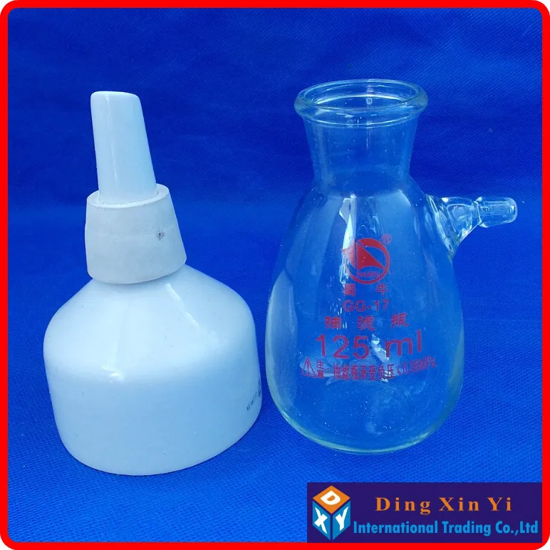 125ml suction flask+80mm buchner funnel,Filtration Buchner Funnel Kit,With Heavy Wall Glass Flask,Laboratory Chemistry