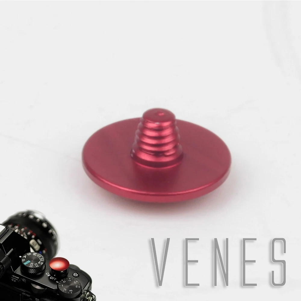 Venes Convex Metal Soft Shutter Release Button Red,Black, Silver, Gold Color