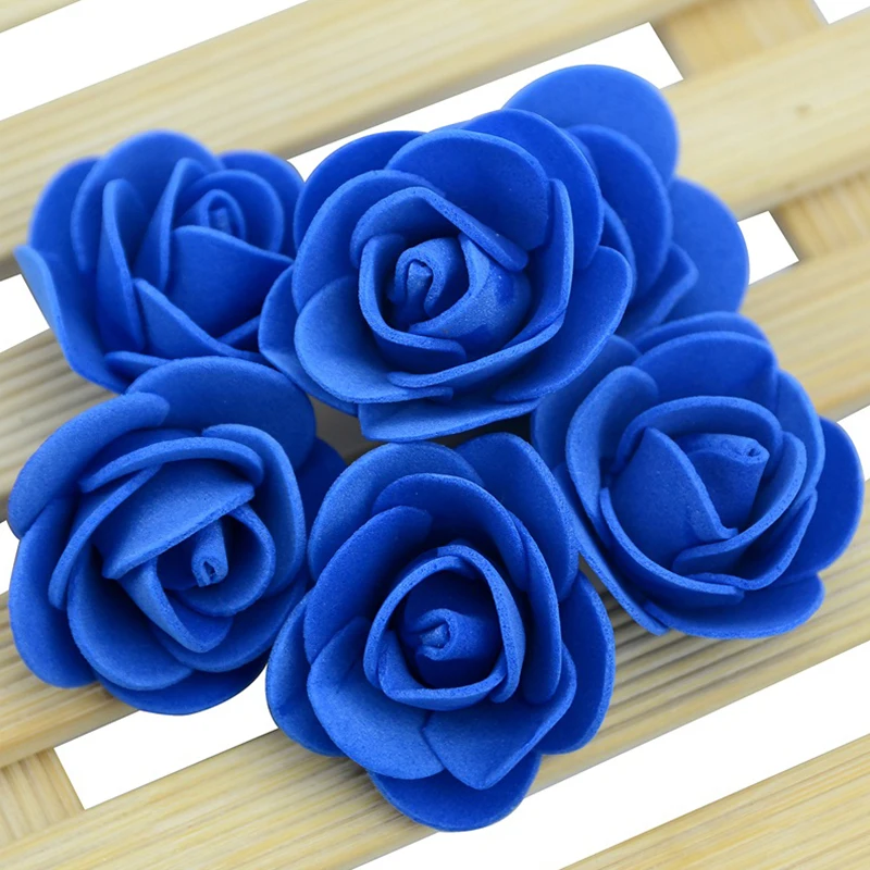Über 480 Stück-500 Stück/3 cm Mini-PE-Schaum-Rosenblütenkopf, künstliche Rosenblüten, handgefertigt, DIY, Party, Hochzeit, Heimdekoration – Detail 8