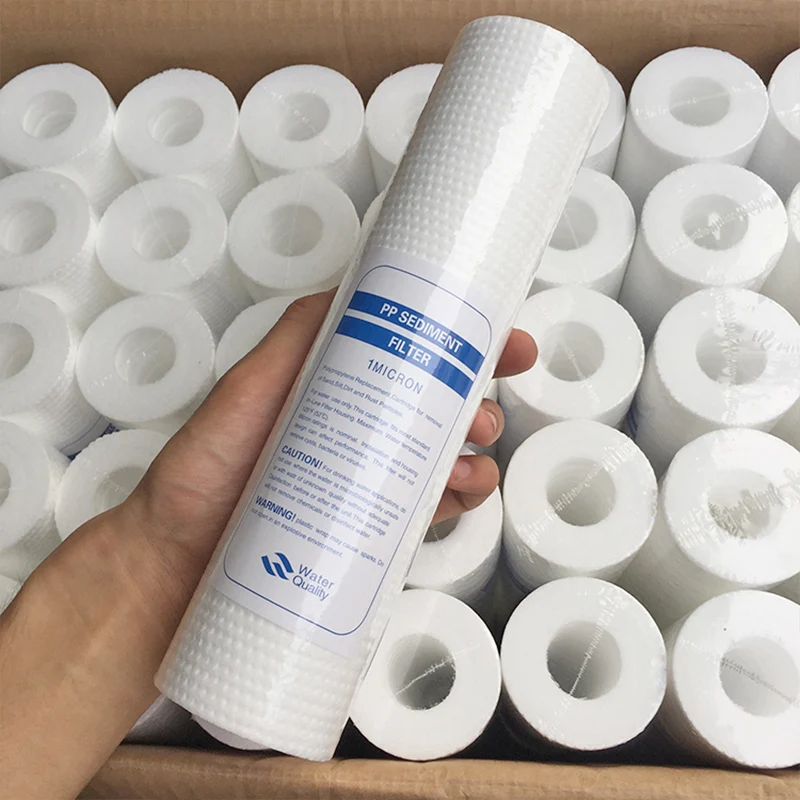 Water Filter parts 2 Pcs 10 INCH 1 MICRON PPF/SEDIMENT WATER FILTER CARTRIDGE Water Purifier Cartridge Aquarium REVERSE OSMOSIS