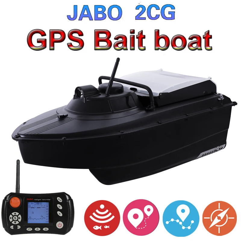 JABO 2CG 36A 20A GPS Auto Return Fishing Bait Boat Autopilot 2.4G GPS Fish finder bait boat store 16nests