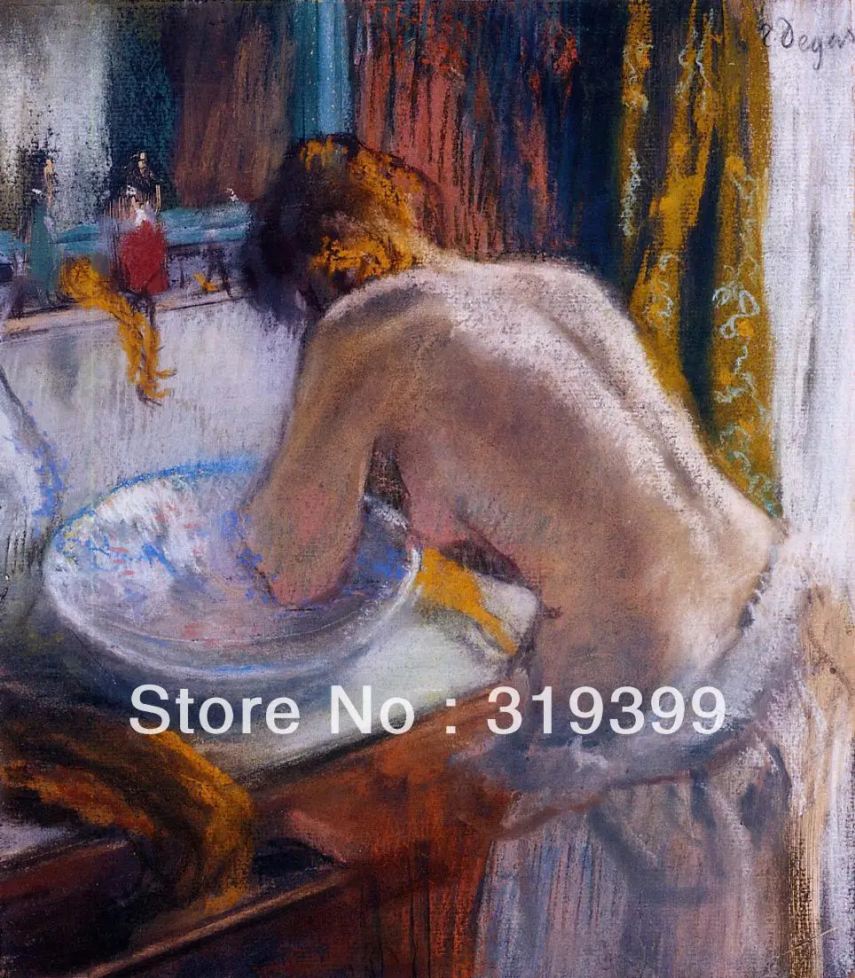 

Oil Painting Reproduction on Linen Canvas,The Toilette by edgar degas,Free FAST Shipping,100%handmade