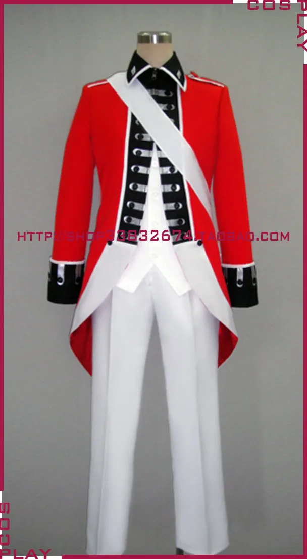 

Axis Powers England Arthur Independent War Military Uniform Cosplay Costume S002