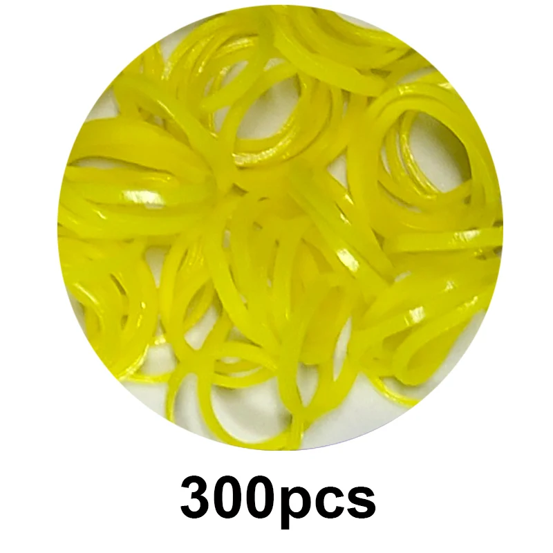 300 pièces bandes de métier à tisser en caoutchouc jouets de bricolage Bracelet de laçage pour enfants ou bandes de caoutchouc de cheveux recharge faire des Bracelets tissés filles cadeau en gros