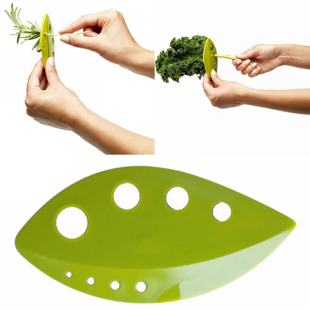 1 x Herb Leaf Remover Greens Stripper Tool Rosemary Stripping Kitchenware Green