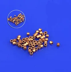 10pcs/lot 0.6 0.7 0.8 mini bearing Copper brass bushing guide sleeve Precision Oil bearing gear