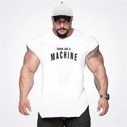 Nowe markowe męskie koszulki bez rękawów letnie męskie podkoszulki odzież sportowa podkoszulek do kulturystyki Casual Fitness tanktops tees