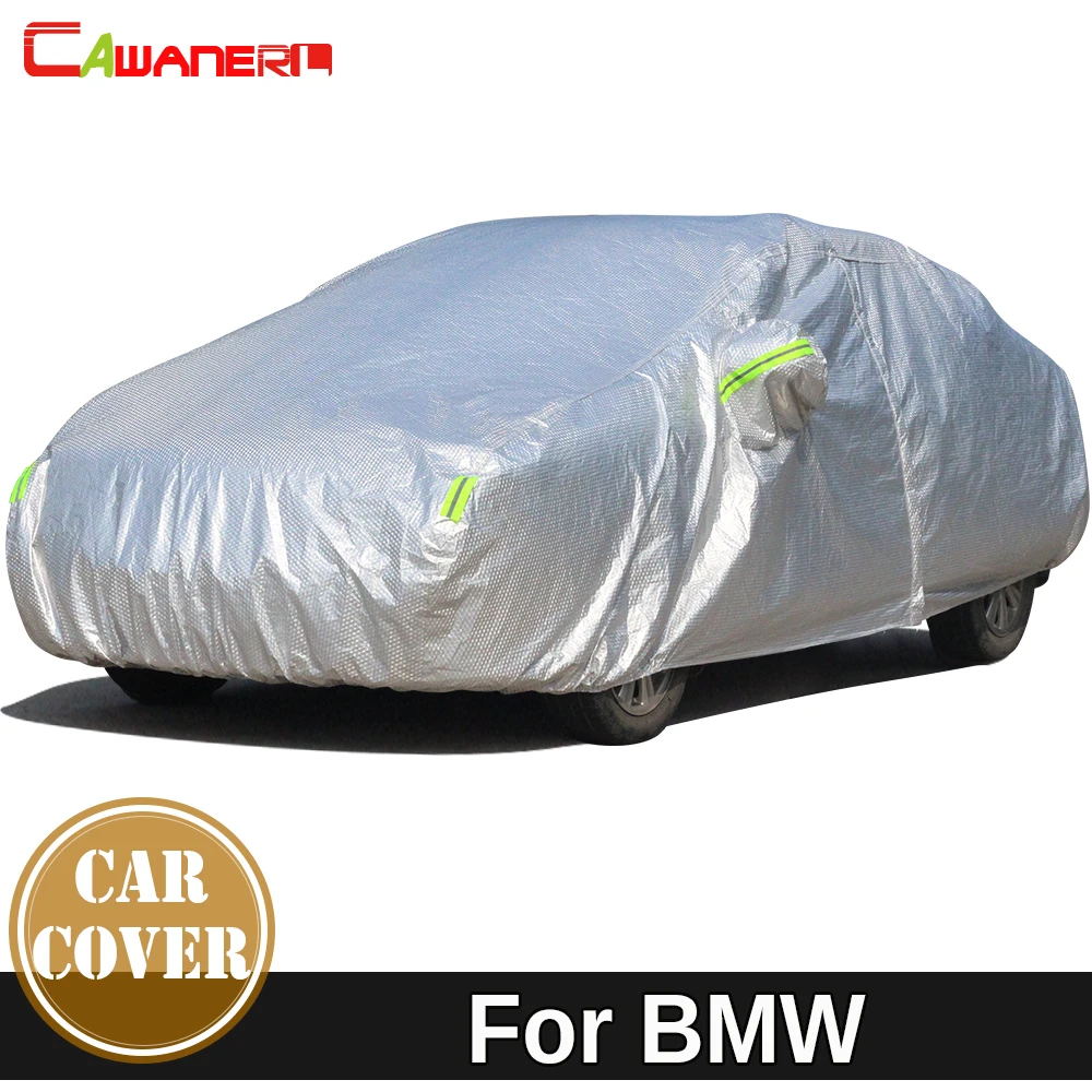 

Cawanerl Thicken Cotton Car Cover Sun Shade Anti-UV Snow Hail Rain Protection Waterproof Auto Cover For BMW 3 Series E30 E36 E46