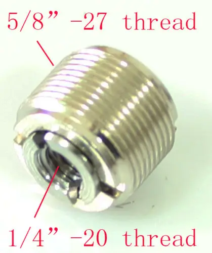 Nova unidade de montagem microfone mic parafuso clipe rosca 1/4 "a 5/8" adaptador tripé câmera