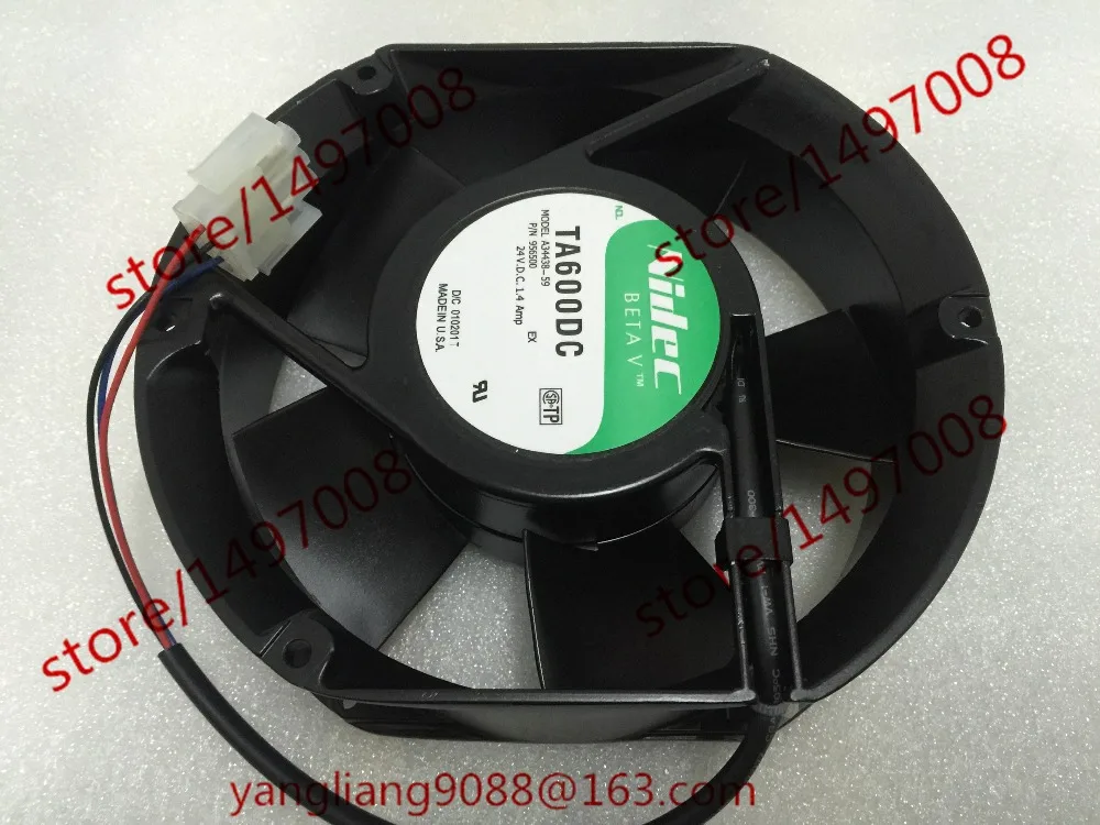 

Nidec A34438-59 TA600DC DC 24V 0.14AMP 171X151X51mm Server Cooling Fan