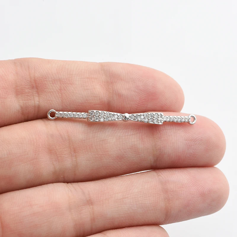 Bow Accessories for Bracelets Jewelry Findings Diy Handmade Connectors For Women Girl Bracelet Gift Jewelry Making Wholesale