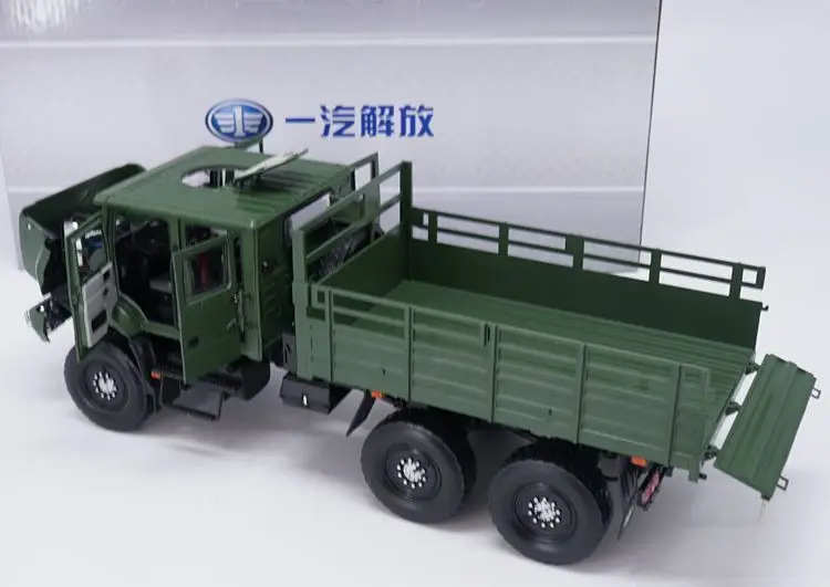 Alloy Model 1:24 FAW Jiefang MV3 Off-Road Military Tactical Truck Vehicles Collectible DieCast Scale Model Replica Decoration