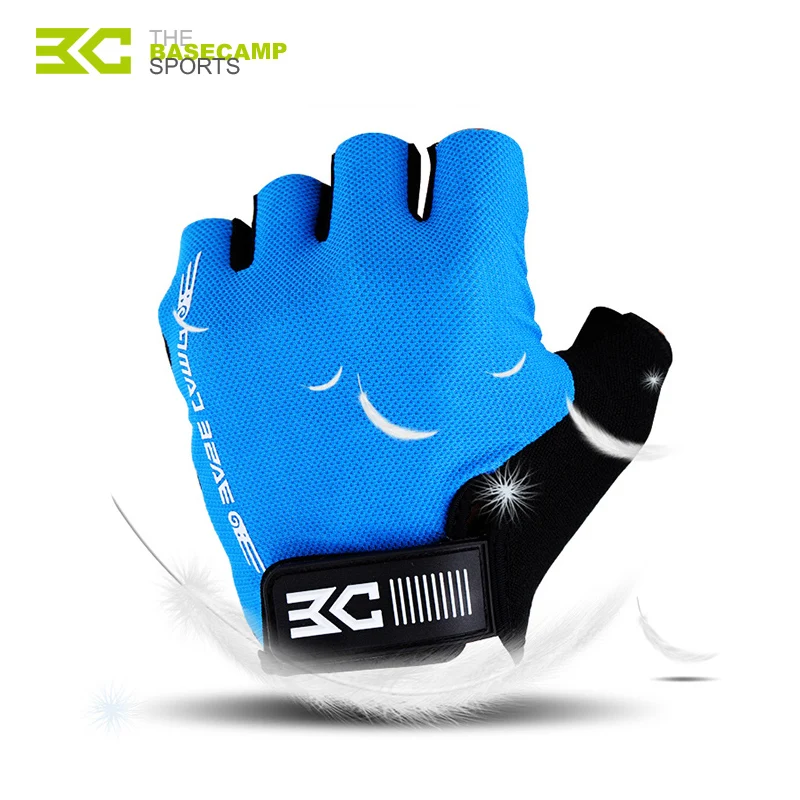 BASECAMP Cycling Gloves Half Finger Men Breathable Bicycle Sport Glove Anti-Slip Mountain Road Bike MTB Gloves Accessorie BC-204