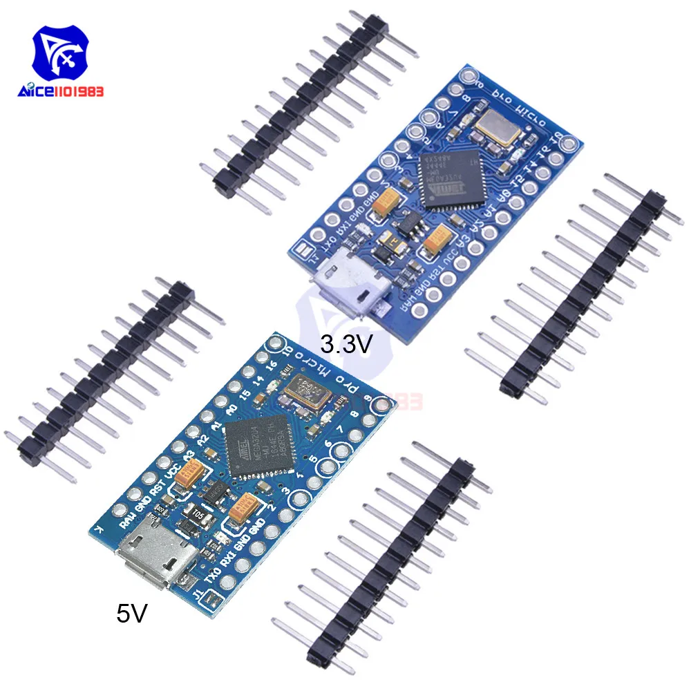 Micro USB ATmega32U4 Pro Micro 3.3V/5V 8MHz/16MHz Module for Arduino Leonardo ATMega32U4 Controller Pro Micro Replace ATMega328