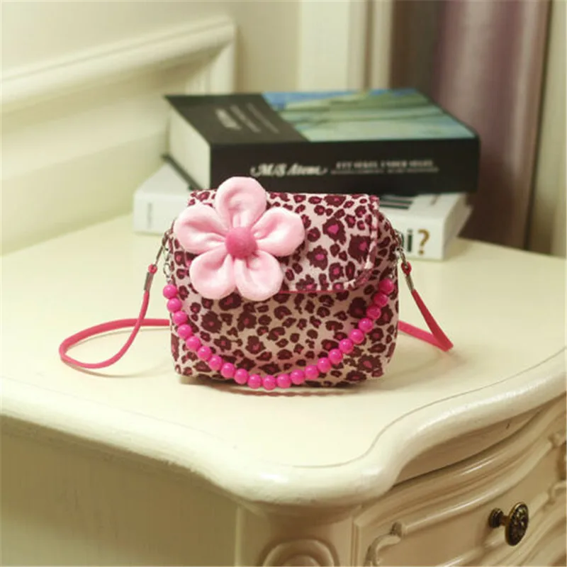 

Cute Kids Girls Cotton Flower Mini Cross-body Bag Children Fashion Beading Tote Messenger Handbag Gift Hot