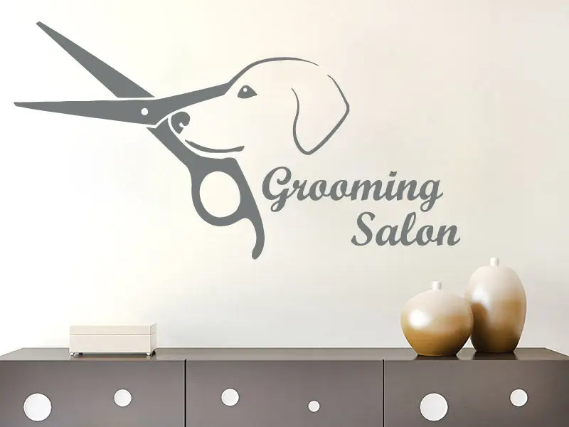 

Removable Grooming Salon Wall Stickers Design Wall Decal Vinyl Sticker Dog Pet Shop Bedroom Hot Sale Wall Tattoo Mural SA493