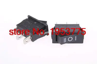 100Pcs 3 Pin SPDT on-off-on Snap In Mini Boat Rocker Switch 250V/15A 125V/20A A